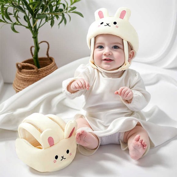 Baby Infant Toddler No Bump Safety Head Cushion Bumper Bonnet Adjustable Protect - Picture 1 of 9